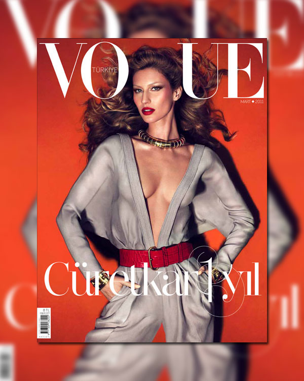 giselecover <em>Vogue Turkey</em> March 2011 Cover | Gisele Bundchen by Mert & Marcus
