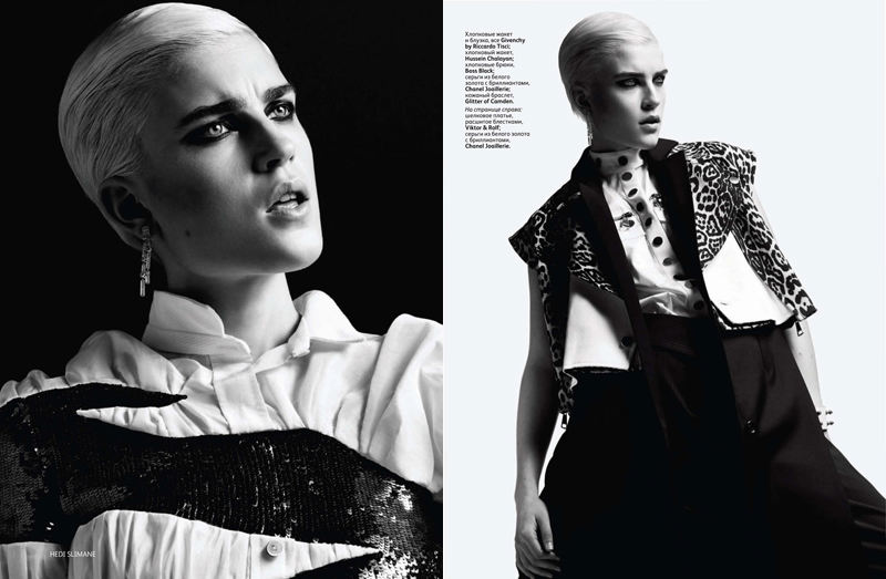 jana k6 Jana Knauerova by Hedi Slimane for <em>Vogue Russia</em> March 2011