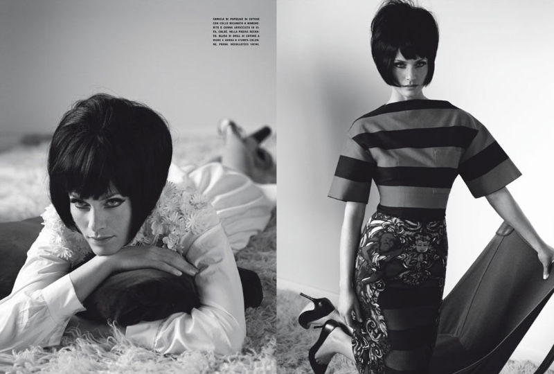 amber valletta3 Amber Valletta by Craig McDean for <em>Vogue Italia</em> March 2011