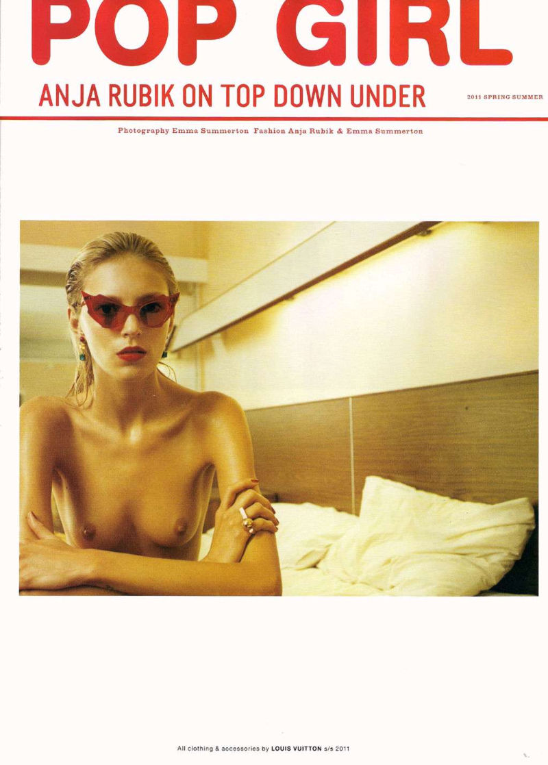 anja rubik1 Anja Rubik by Emma Summerton for <em>POP</em> S/S 2011
