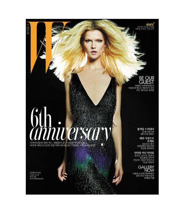 wkorea <em>W Korea</em> March 2011 Covers | Kasia, Mirte & Constance by David Byun