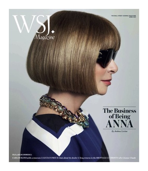 <em>Wall Street Journal</em> April 2011 Cover | Anna Wintour by Mario Testino annacover <em>Wall Street Journal</em> April 2011 Cover | Anna Wintour by Mario Testino