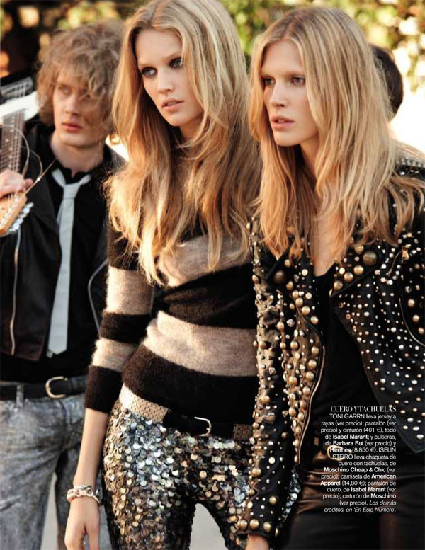 Iselin Steiro & Toni Garrn by David Vasiljevic for <em>Vogue Spain</em> November 2010 band Iselin Steiro & Toni Garrn by David Vasiljevic for <em>Vogue Spain</em> November 2010