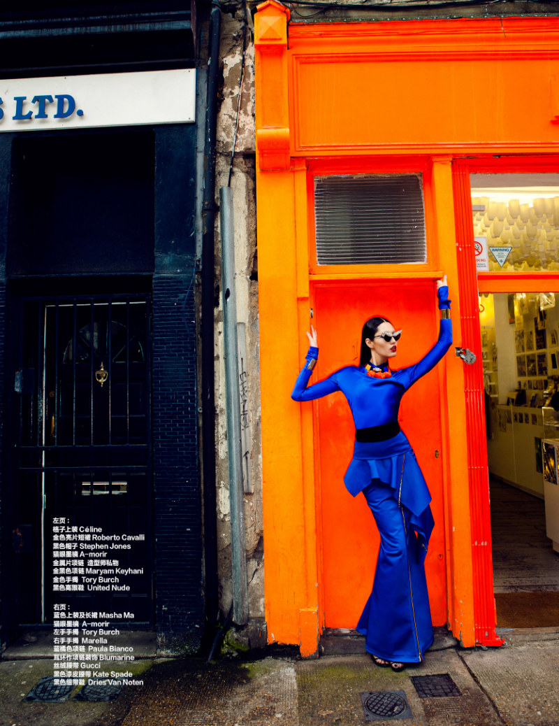 Bonnie07 Bonnie Chen Tours London in Style for Harpers Bazaar China July 2012, Shot by Zack Zhang