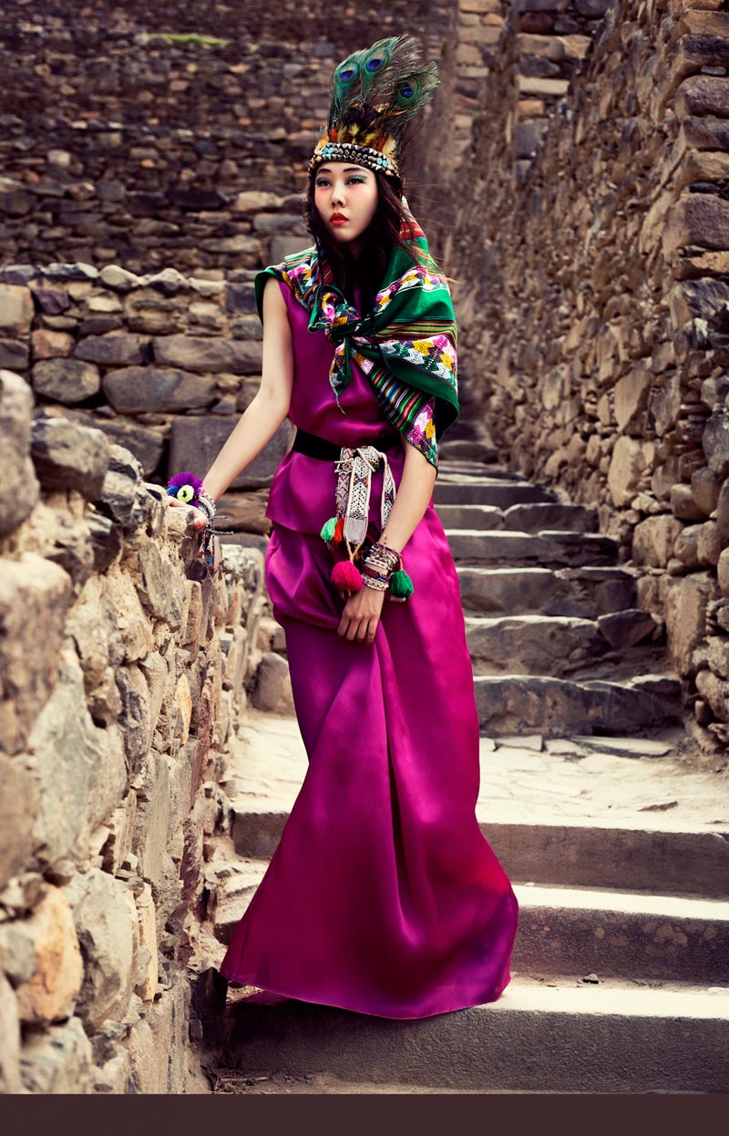 HanHyeJinVK07 Han Hye Jin Embraces the Colors of Peru in Vogue Koreas July Issue by Alexander Neumann