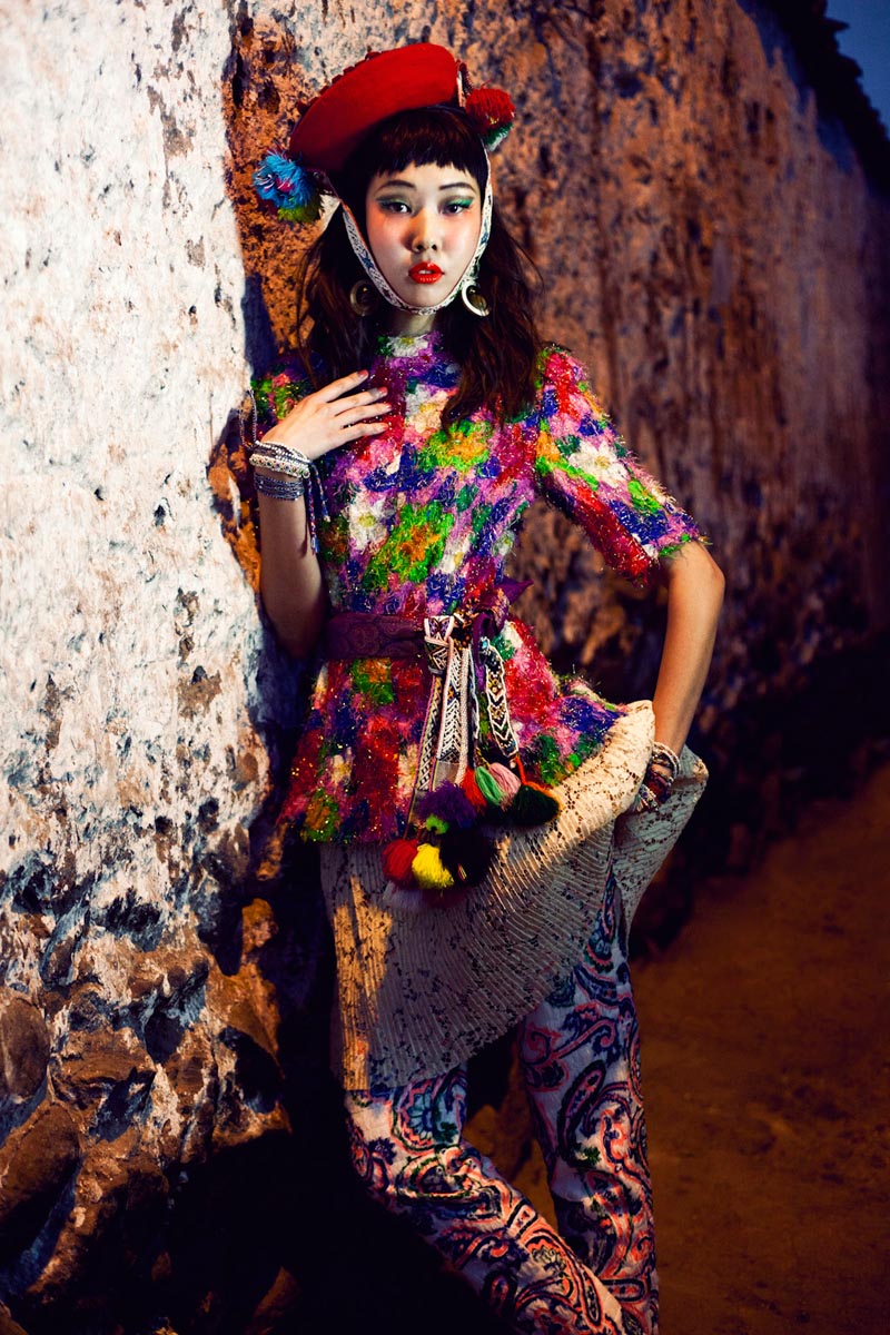 HanHyeJinVK10 Han Hye Jin Embraces the Colors of Peru in Vogue Koreas July Issue by Alexander Neumann