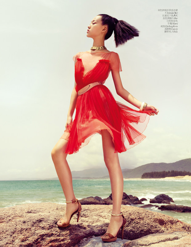 TianYiVC06 Tian Yi Exudes Summer Elegance in Vogue China, Lensed by Stockton Johnson 