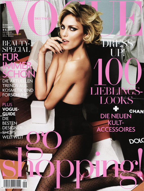 Vogue Germany September 2009 Anja Rubik by Alexi Lubomirski anjacover Vogue Germany September 2009 Anja Rubik by Alexi Lubomirski