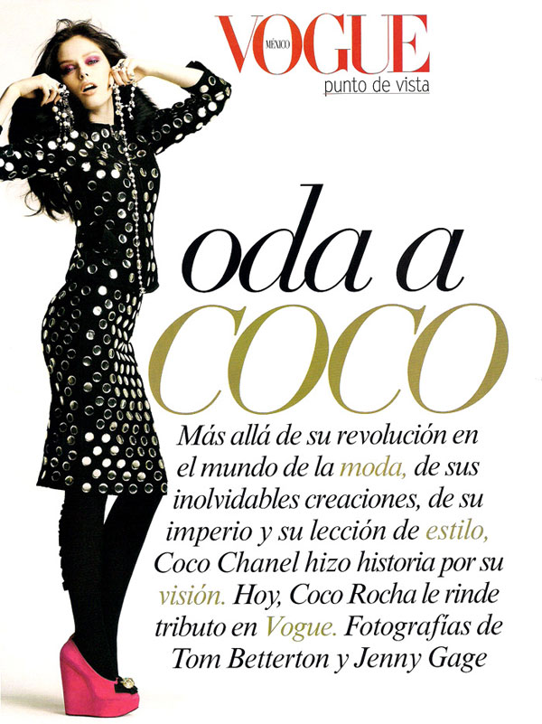 Oda a Coco | Coco Rocha in Vogue Mexico September coco1 Oda a Coco | Coco Rocha in Vogue Mexico September