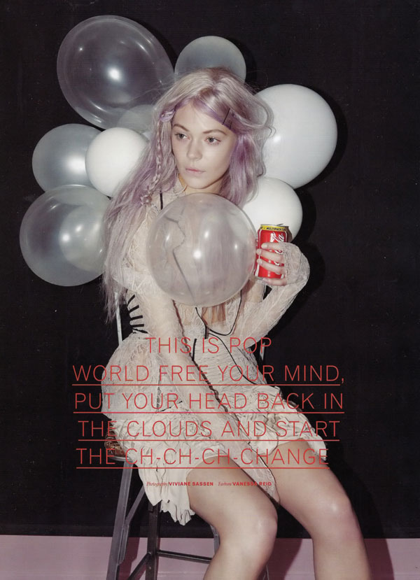kingapop1 Kinga Rajzak by Viviane Sassen for Pop Fall/Winter 2009