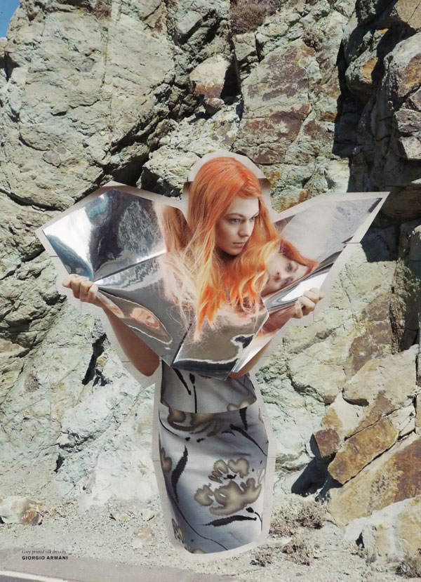 kingapop12 Kinga Rajzak by Viviane Sassen for Pop Fall/Winter 2009
