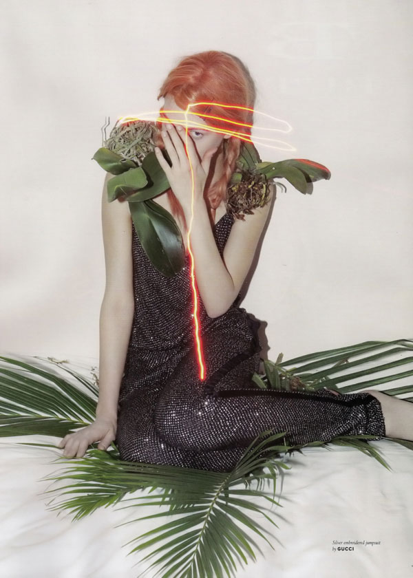 kingapop13 Kinga Rajzak by Viviane Sassen for Pop Fall/Winter 2009