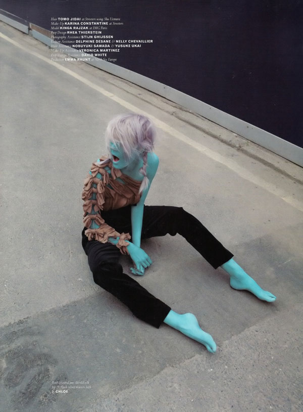 kingapop3 Kinga Rajzak by Viviane Sassen for Pop Fall/Winter 2009