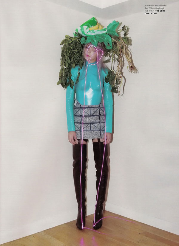 kingapop9 Kinga Rajzak by Viviane Sassen for Pop Fall/Winter 2009