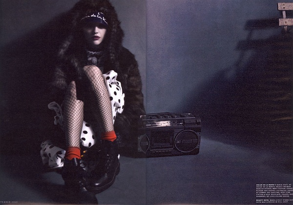 mcdean10 th Sasha Pivovarova is A 'Paper Bag Princess' for W September