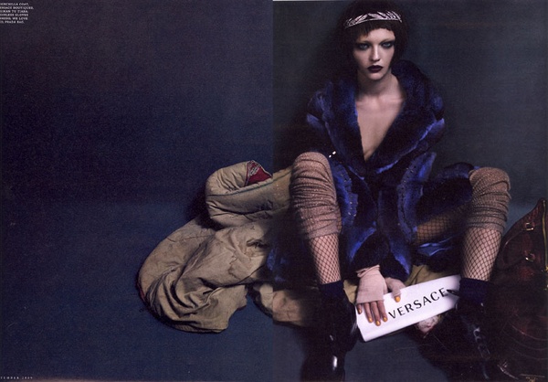 mcdean7 th Sasha Pivovarova is A 'Paper Bag Princess' for W September