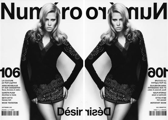 Numéro #106 (September 2009) Lara Stone by Karl Lagerfeld numerocover Numéro #106 (September 2009) Lara Stone by Karl Lagerfeld