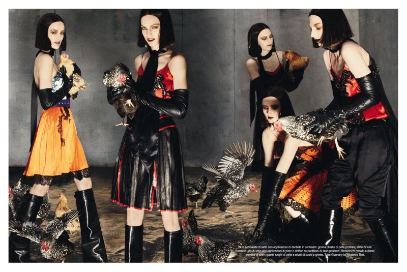 steven meisel3 Steven Meisel Photographs the Fall Collections for Vogue Italias July 2012 Cover Shoot