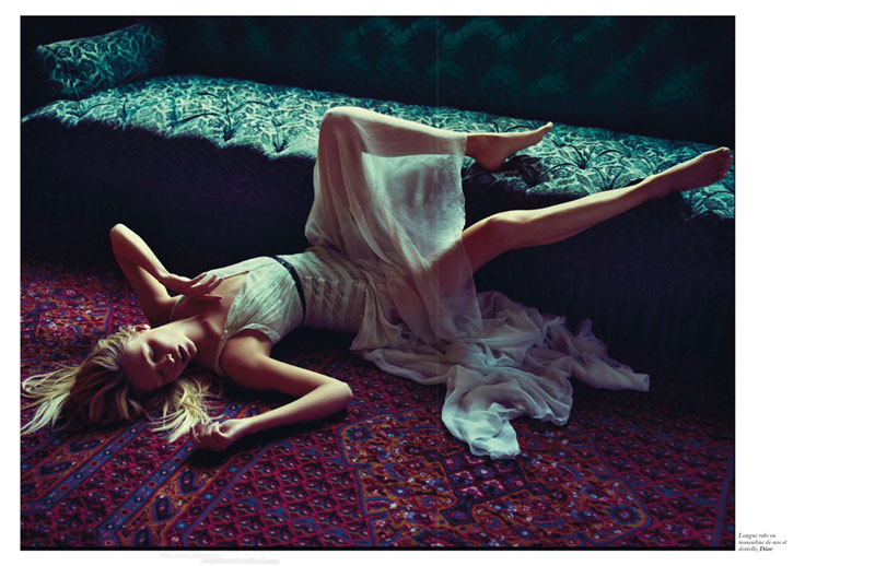 natasha poly7 Natasha Poly is Sexy in Sheer for Mario Sorrentis Vogue Paris Story