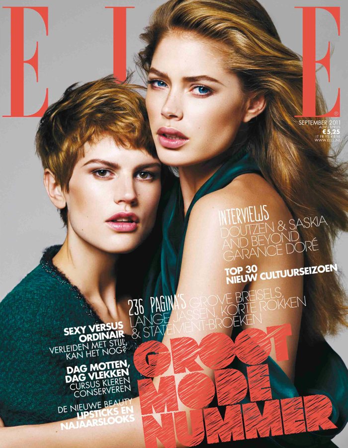 <em>Elle Netherlands</em> September 2011 Cover | Doutzen Kroes & Saskia de Brauw by Alique dutch2 <em>Elle Netherlands</em> September 2011 Cover | Doutzen Kroes & Saskia de Brauw by Alique