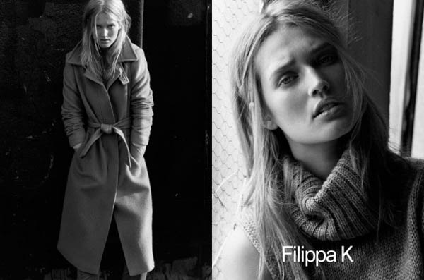 fk1 Filippa K Fall 2011 Campaign Preview | Toni Garrn by Alasdair McLellan