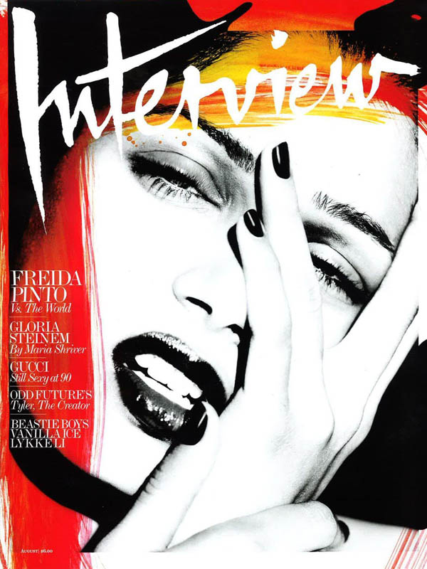 freidacover <em>Interview</em> August 2011 Cover | Freida Pinto by Mert & Marcus