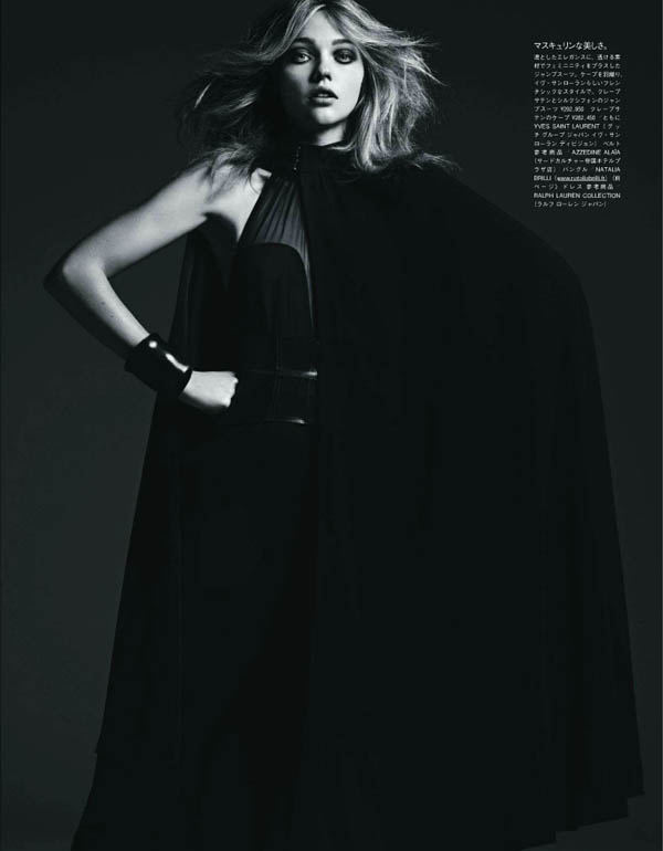 sasha pivovarova Sasha Pivovarova by Hedi Slimane for <em>Vogue Japan</em> August 2011