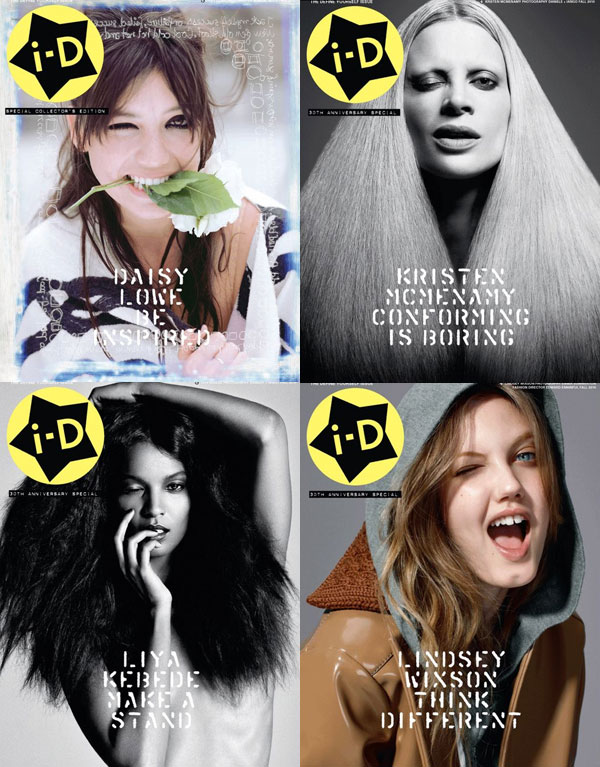 <em>i D</em> Fall 2010 Covers | Daisy Lowe, Lindsey Wixson, Joan Smalls, Kristen McMenamy & Liya Kebede idcovers <em>i D</em> Fall 2010 Covers | Daisy Lowe, Lindsey Wixson, Joan Smalls, Kristen McMenamy & Liya Kebede