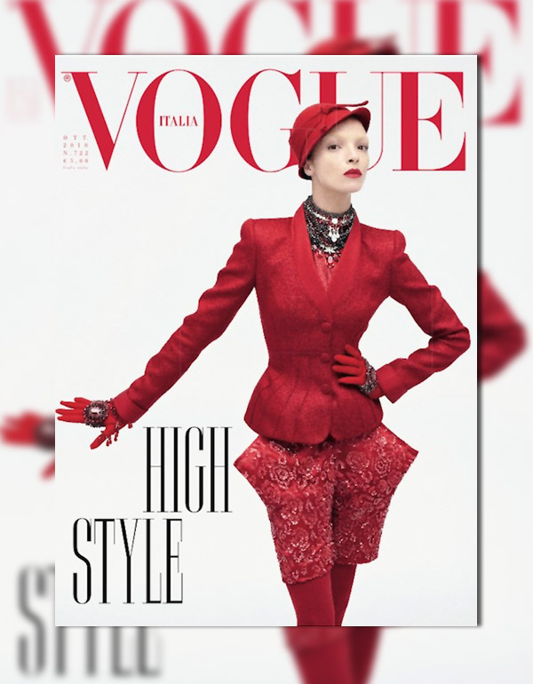 mariacarlacover <em>Vogue Italia</em> October 2010 Cover | Mariacarla Boscono by Steven Meisel