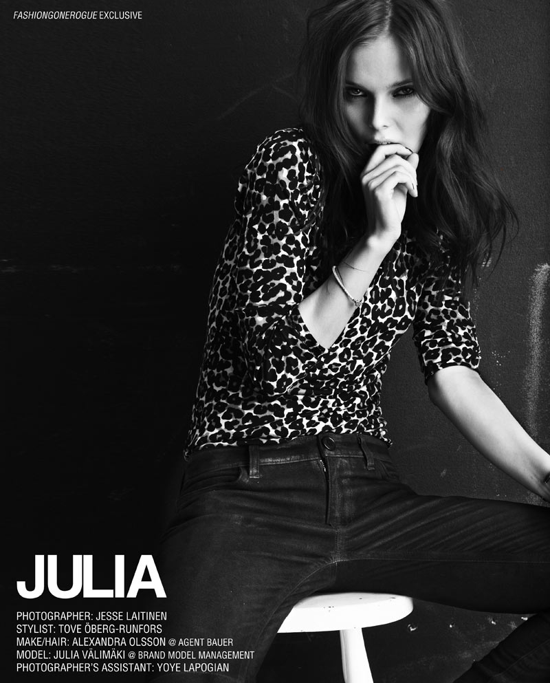 Julia Valimaki by Jesse Laitinen for <em>Fashion Gone Rogue</em> julia Julia Valimaki by Jesse Laitinen for <em>Fashion Gone Rogue</em>
