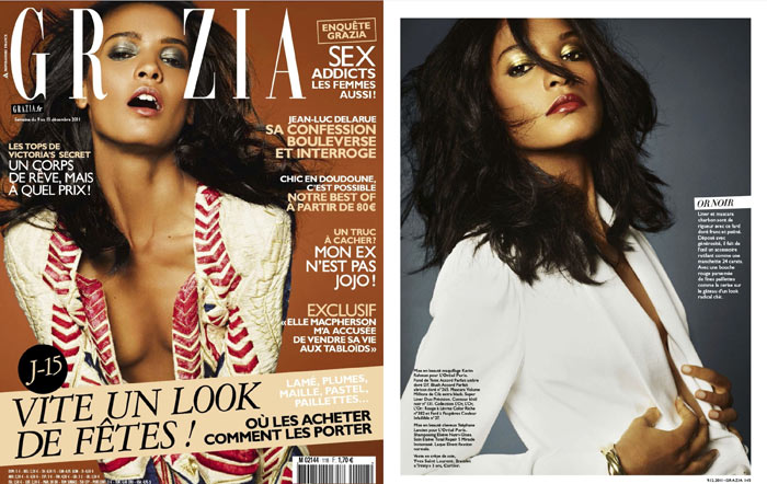 liya kebede Liya Kebede by Rafael Stahelin for <em>Grazia</em> December 2011