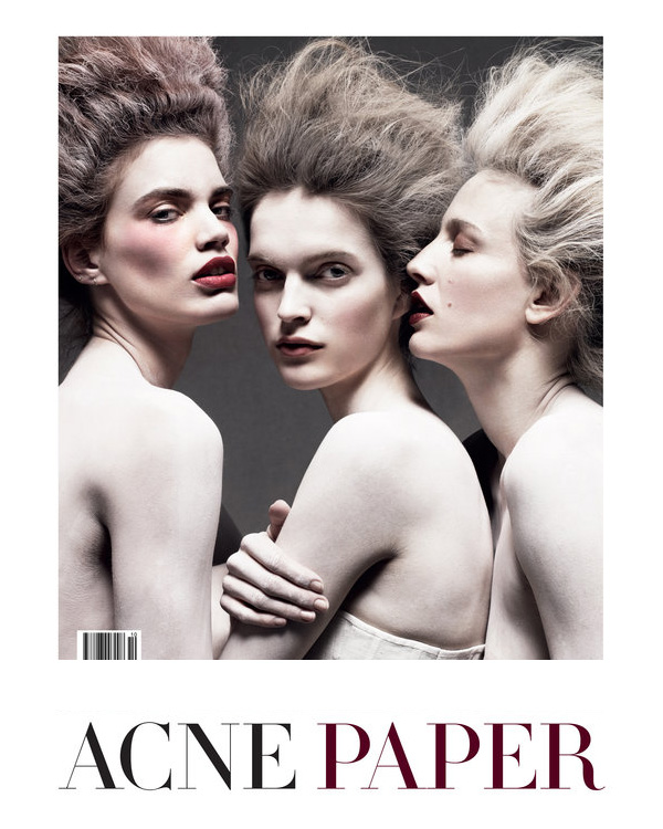 <em>Acne Paper Sweden</em> Spring 2010 Cover | Rianne ten Haken, Mirte Maas & Natasa Vojnovic by Daniel Jackson acne cover1 <em>Acne Paper Sweden</em> Spring 2010 Cover | Rianne ten Haken, Mirte Maas & Natasa Vojnovic by Daniel Jackson
