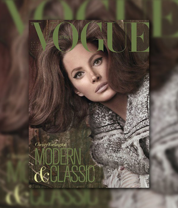 christycover <em>Vogue Italia</em> July 2010 Cover | Christy Turlington by Steven Meisel