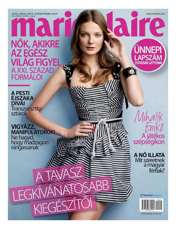 enikocover <em>Marie Claire Hungary</em> May 2010 Cover | Eniko Mihalik