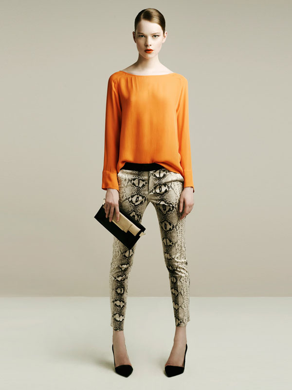 zara snake trousers