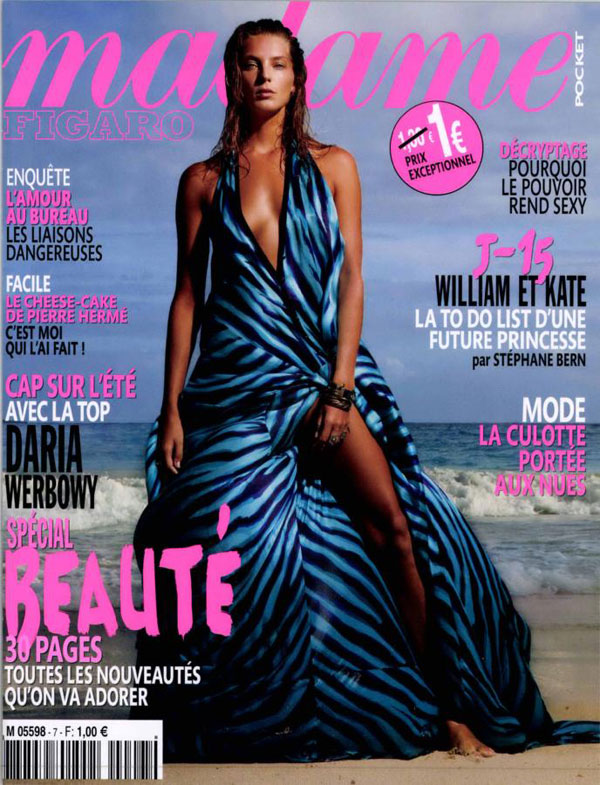 daria werbowy17 Daria Werbowy by Satoshi Saikusa for <em>Madame Figaro</em> April 2011