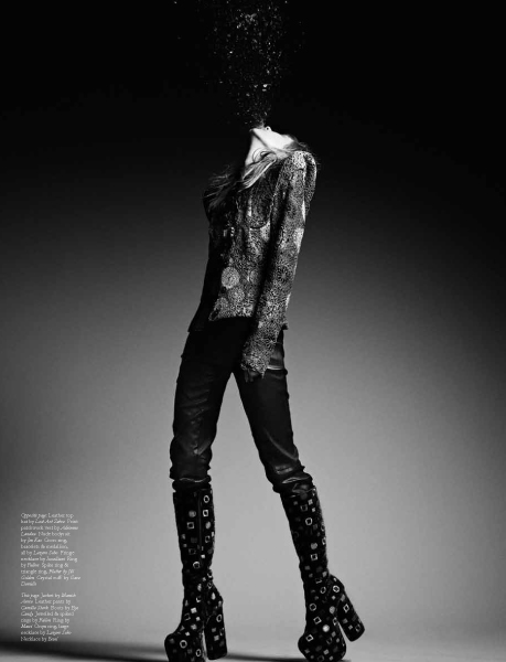 Camille Rowe by Michael Schwartz for <i>Black</i> #14 burning star8 Camille Rowe by Michael Schwartz for <i>Black</i> #14