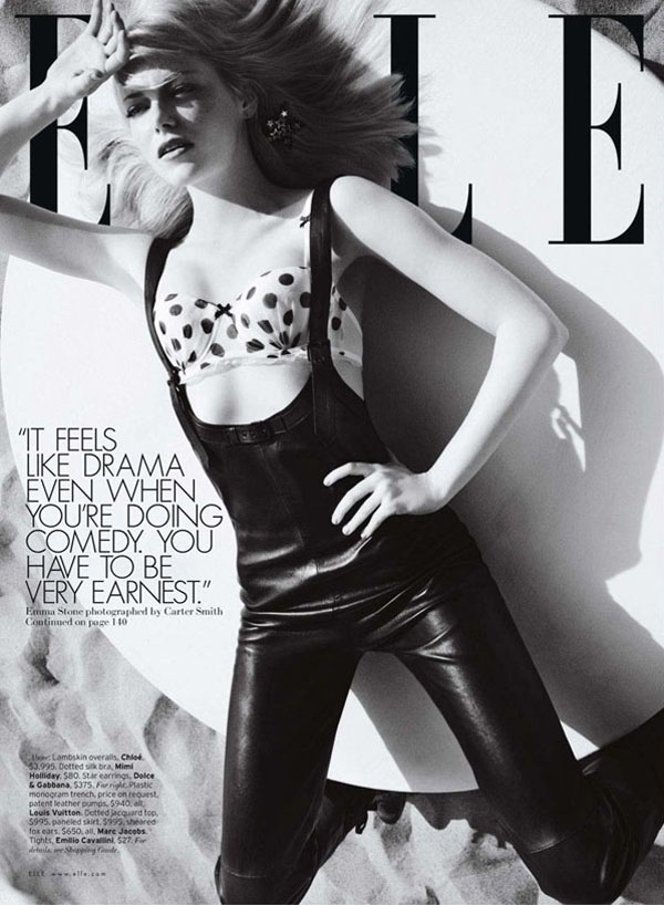 emma stone1 Emma Stone by Carter Smith for <i>Elle US</i> July 2011