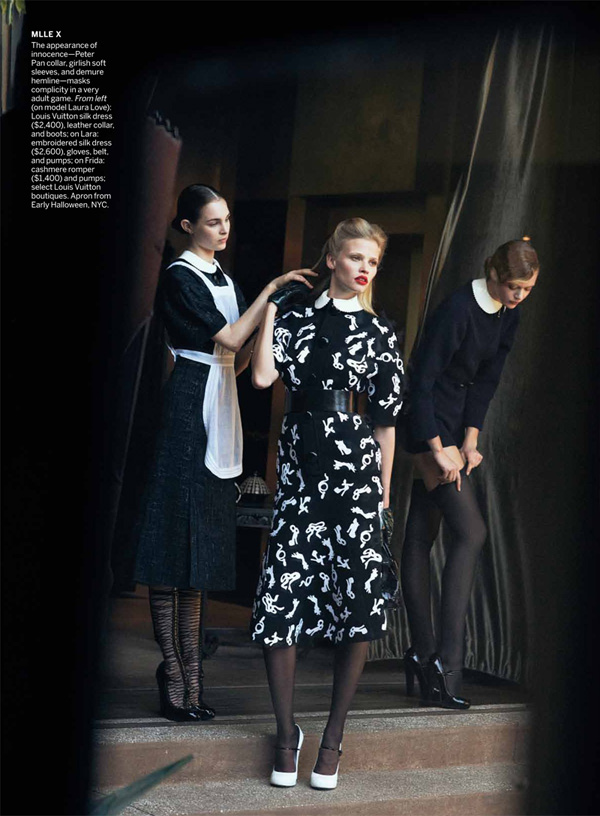 Lara Stone & Frida Gustavsson by Peter Lindbergh for <i>Vogue US</i> July 2011 SpellBound 4a Lara Stone & Frida Gustavsson by Peter Lindbergh for <i>Vogue US</i> July 2011