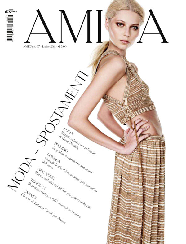 <em>Amica</em> July 2011 Cover | Vika Falileeva by Nadir amica <em>Amica</em> July 2011 Cover | Vika Falileeva by Nadir