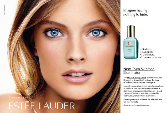 constance Constance Jablonski for Est e Lauder Idealist Campaign