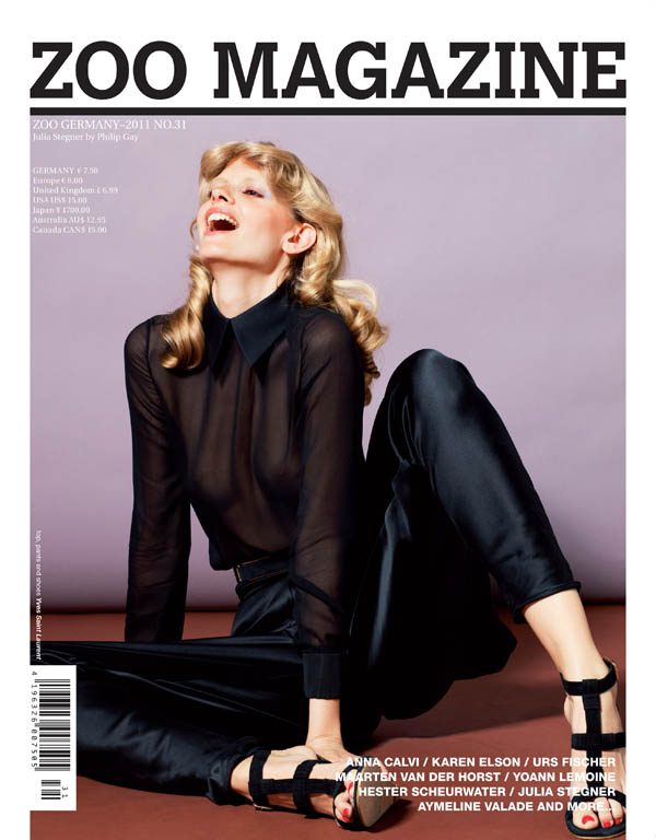 <em>Zoo</em> Summer 2011 Covers | Karen Elson & Julia Stegner zoocover1 <em>Zoo</em> Summer 2011 Covers | Karen Elson & Julia Stegner
