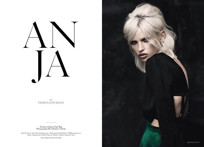 Anja Konstantinova by Matthew Webb for <em>Fashion Gone Rogue</em> anja Anja Konstantinova by Matthew Webb for <em>Fashion Gone Rogue</em>