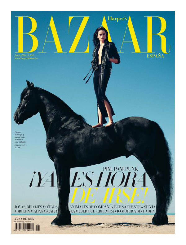 annarijkcover <em>Harpers Bazaar Spain</em> June 2011 Cover | Anna de Rijk by Txema Yeste