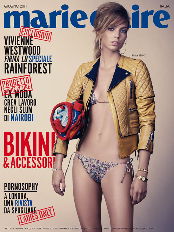 emilycover <em>Marie Claire Italia</em> June 2011 Cover | Emily Senko by David Slijper