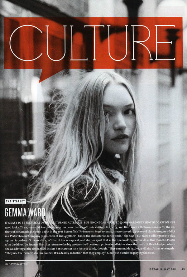 Snap! | Gemma Ward by Peter Ash Lee for <em>Details</em> gemmak Snap! | Gemma Ward by Peter Ash Lee for <em>Details</em>