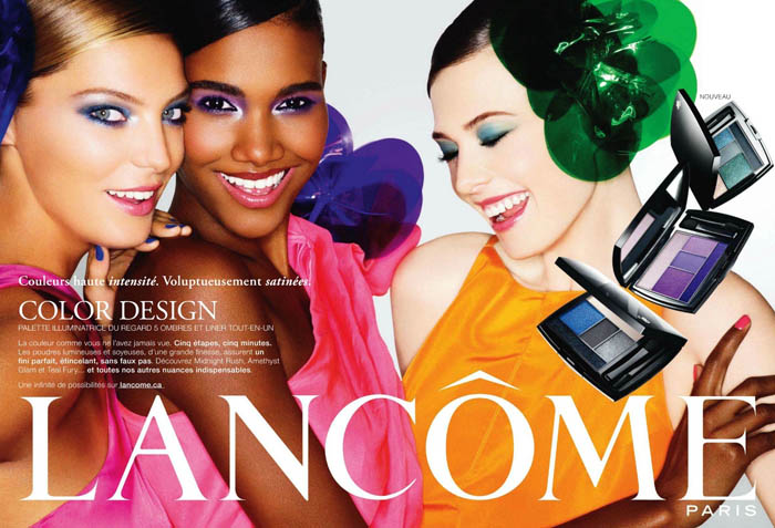 Daria Werbowy, Arlenis Sosa & Elettra W for Lancome Color Design Campaign lancomea Daria Werbowy, Arlenis Sosa & Elettra W for Lancome Color Design Campaign