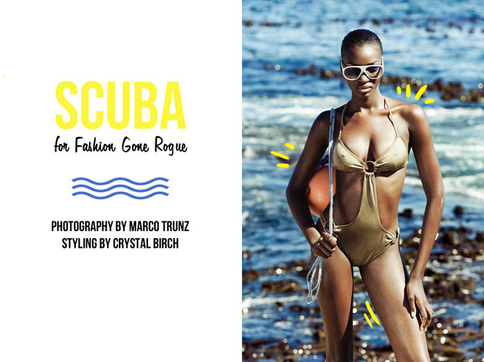 Gaye McDonald by Marco Trunz for <em>Fashion Gone Rogue</em> scuba Gaye McDonald by Marco Trunz for <em>Fashion Gone Rogue</em>