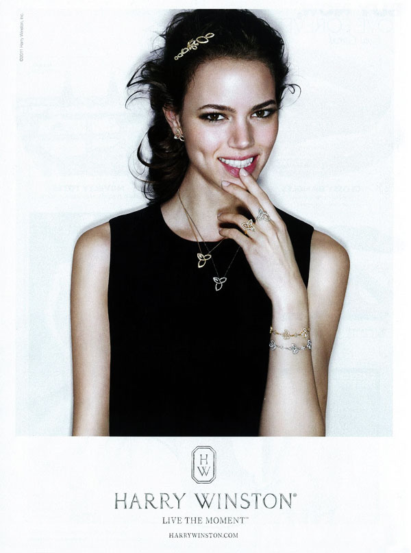 winston Freja Beha Erichsen for Harry Winston Jewelry 2011 Campaign Preview 