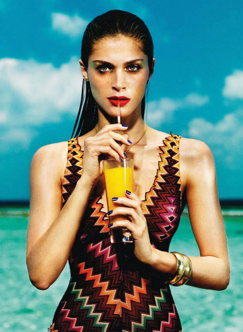 Elisa Sednaoui took a full dip for Harper's Bazaar Spain's July issue. / Photo by Nico